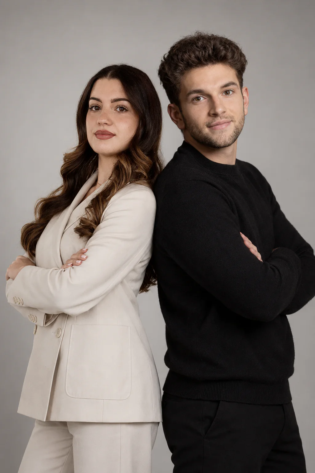 Les deux associés d’Ankyr Labs, dos à dos, en studio